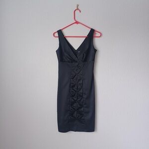 Vintage Black Calvin Klein Cocktail Dress Womens Size 4